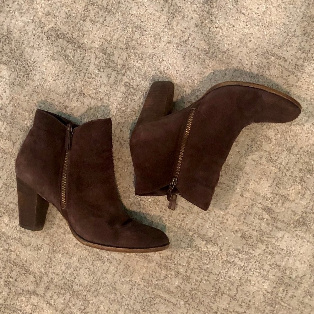 Cole Haan Brown Suede Booties